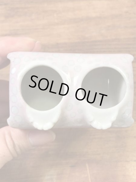 スカルの陶器製の50’sヴィンテージソルト&ペッパー