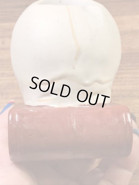 顎がゆらゆら揺れるスカルオンブックの50’sヴィンテージマッチホルダー