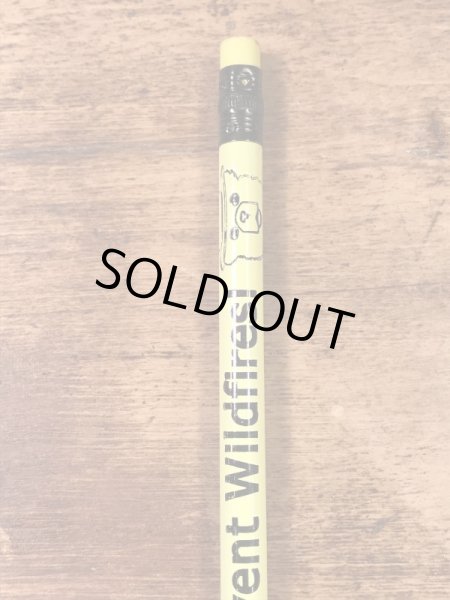 アドバタイジングキャラクターのスモーキーベアの90年代〜ビンテージの鉛筆