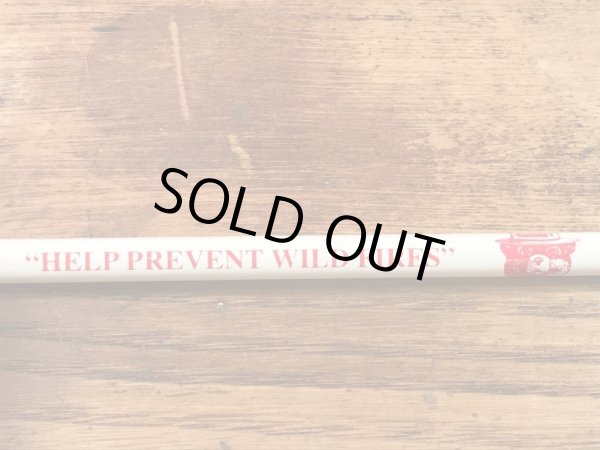 アドバタイジングキャラクターのスモーキーベアの90年代〜ビンテージの鉛筆