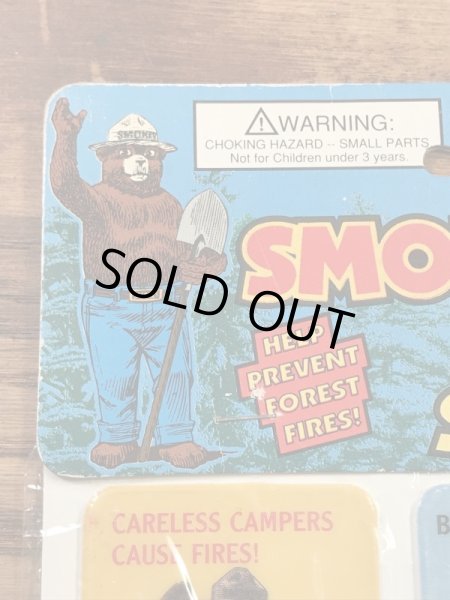 企業キャラクターのスモーキーベアの80’s〜ヴィンテージステッカーシート