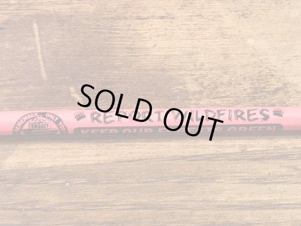 アドバタイジングキャラクターのスモーキーベアの90年代〜ビンテージの鉛筆