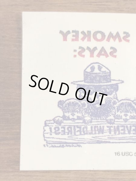 企業キャラクターのスモーキーベアの90’s〜ヴィンテージステッカー