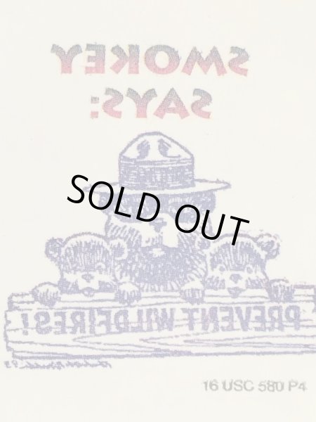 アドバタイジングキャラクターのスモーキーベアの90年代〜ビンテージデカール