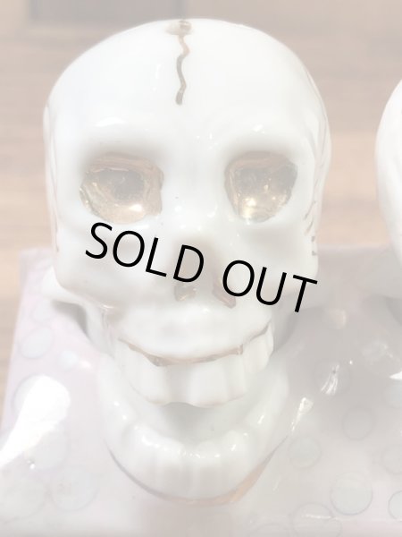 スカルのメイドインジャパン製の50年代ビンテージソルト&ペッパー