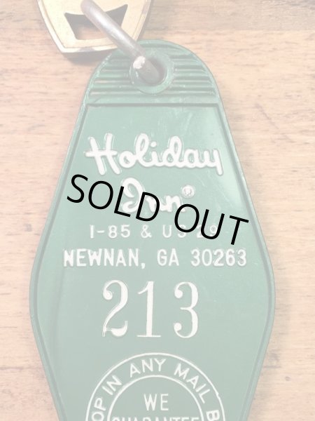 アメリカのモーテル「HOLIDAY INNホリデイイン」のルームキーで使用されていた70年代ビンテージモーテルキー