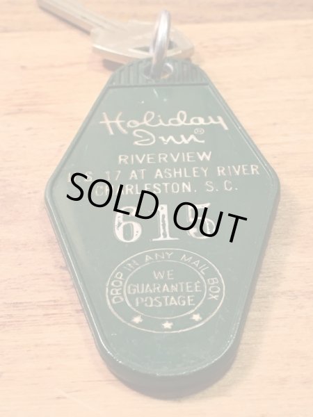 アメリカのモーテル「HOLIDAY INNホリデイイン」のルームキーで使用されていた60〜70年代ビンテージモーテルキー