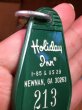 アメリカのモーテル「HOLIDAY INNホリデイイン」のルームキーで使用されていた70年代ビンテージモーテルキー