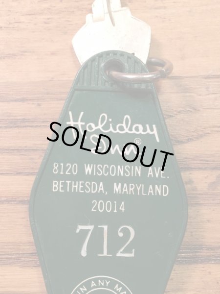 アメリカのモーテル「HOLIDAY INNホリデイイン」のルームキーで使用されていた60〜70年代ビンテージモーテルキー