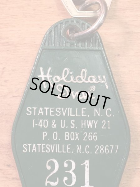 アメリカのモーテル「HOLIDAY INNホリデイイン」のルームキーで使用されていた60〜70年代ビンテージモーテルキー