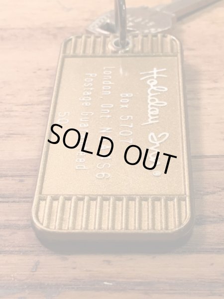 アメリカのモーテル「HOLIDAY INNホリデイイン」のルームキーで使用されていた60〜70年代ビンテージモーテルキー