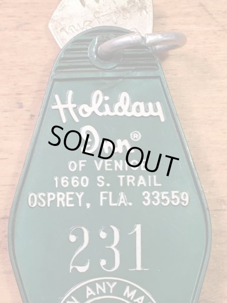 ホリデイインで使用されていた部屋の鍵70sヴィンテージモーテルキー