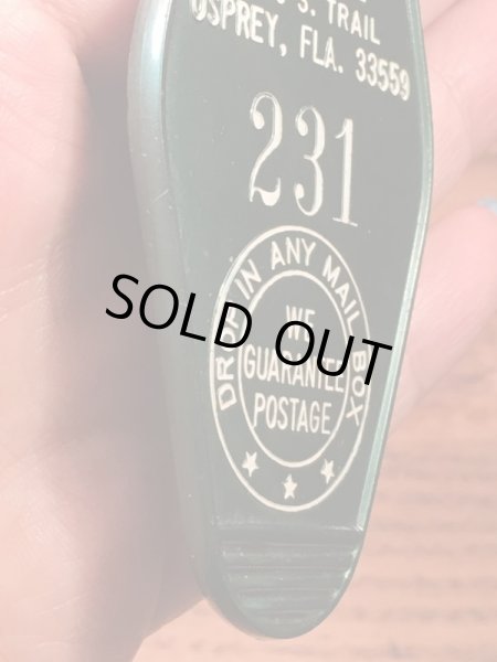 ホリデイインで使用されていた部屋の鍵70sヴィンテージモーテルキー