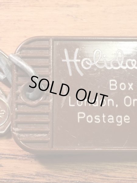 アメリカのモーテル「HOLIDAY INNホリデイイン」のルームキーで使用されていた60〜70年代ビンテージモーテルキー