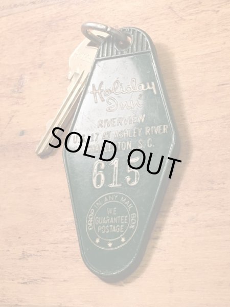 アメリカのモーテル「HOLIDAY INNホリデイイン」のルームキーで使用されていた60〜70年代ビンテージモーテルキー