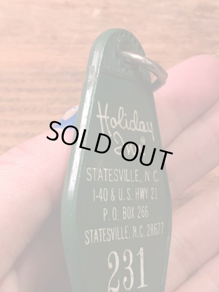 アメリカのモーテル「HOLIDAY INNホリデイイン」のルームキーで使用されていた60〜70年代ビンテージモーテルキー