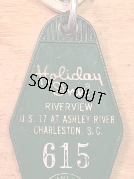 アメリカのモーテル「HOLIDAY INNホリデイイン」のルームキーで使用されていた60〜70年代ビンテージモーテルキー