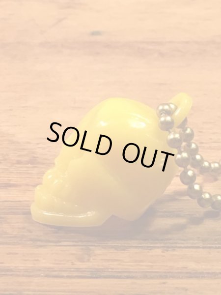 画像4: Skull Keychain”Yellow” スカルキーチェーン キーホルダー ビンテージ 60〜70年代 (4)