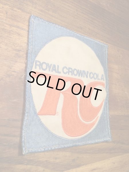 Royal Crown Colaの貼付けタイプのヴィンテージ刺繡パッチ