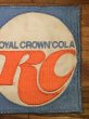 Royal Crown Colaの貼付けタイプのヴィンテージ刺繡パッチ