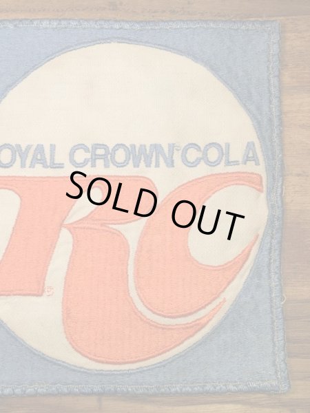 Royal Crown Colaの貼付けタイプのヴィンテージ刺繡パッチ