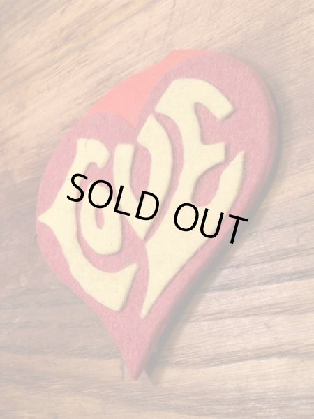 画像3: Love Patch 　ラブ　ビンテージ　ワッペン　60年代　パッチ　刺繍　フェルト　ヴィンテージ　vintage (3)