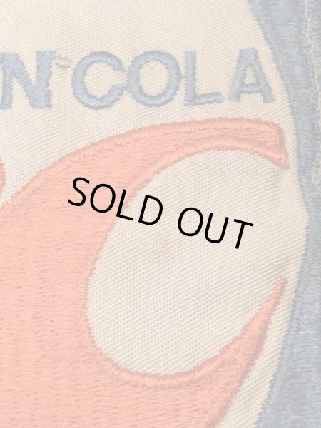 Royal Crown Colaの貼付けタイプのヴィンテージ刺繡パッチ