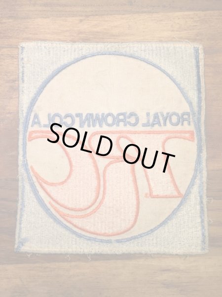 Royal Crown Colaの貼付けタイプのヴィンテージ刺繡パッチ