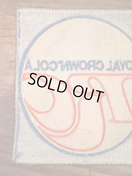 Royal Crown Colaの貼付けタイプのヴィンテージ刺繡パッチ