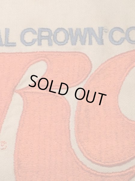 Royal Crown Colaの貼付けタイプのヴィンテージ刺繡パッチ