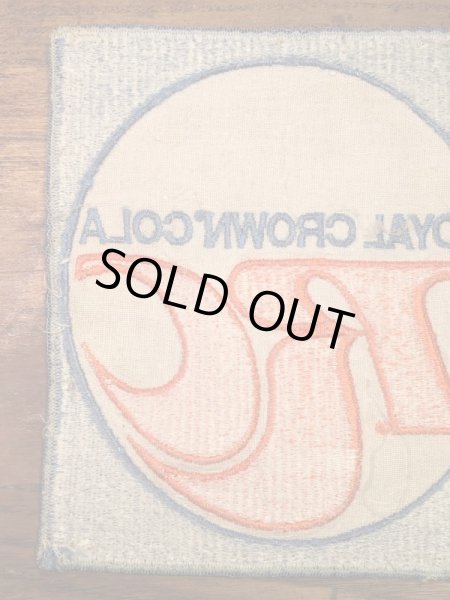 Royal Crown Colaの貼付けタイプのヴィンテージ刺繡パッチ