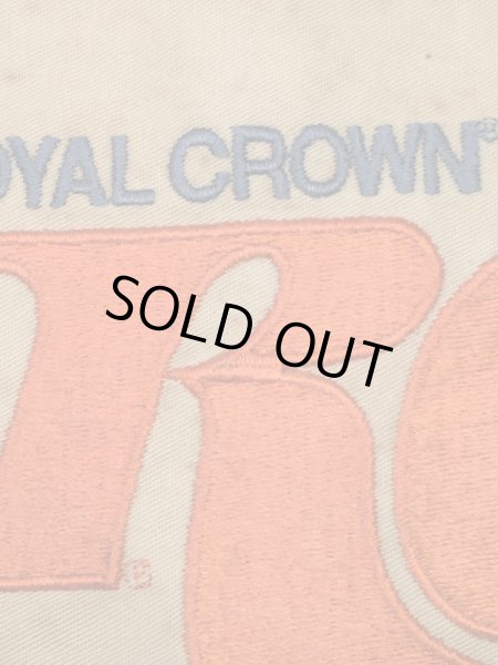 Royal Crown Colaの貼付けタイプのヴィンテージ刺繡パッチ
