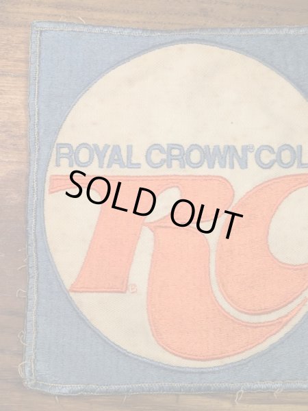 ローヤルクラウンコーラの貼付けタイプのビンテージ刺繡ワッペン