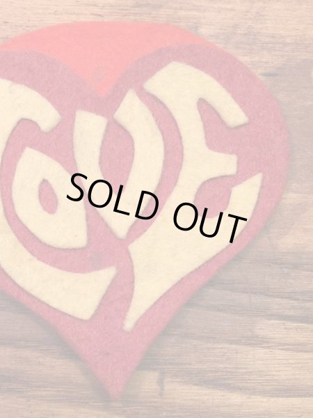 画像8: Love Patch 　ラブ　ビンテージ　ワッペン　60年代　パッチ　刺繍　フェルト　ヴィンテージ　vintage (8)