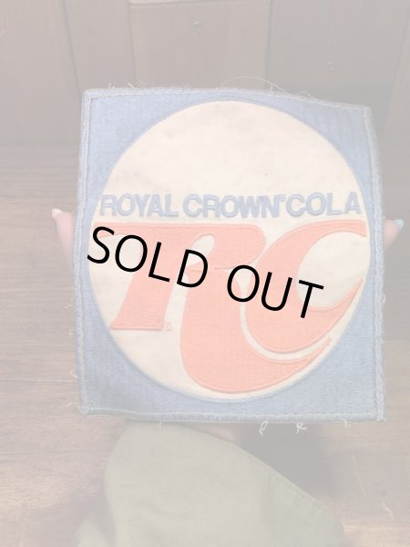 ローヤルクラウンコーラの貼付けタイプのビンテージ刺繡ワッペン