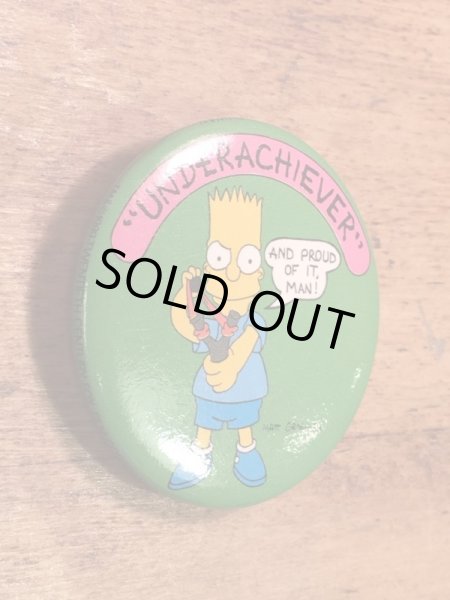 The Simpson's “Underachiever Bart” Badge シンプソンズ