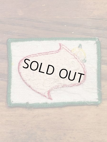 Squirtの貼付けタイプのヴィンテージ刺繡パッチ