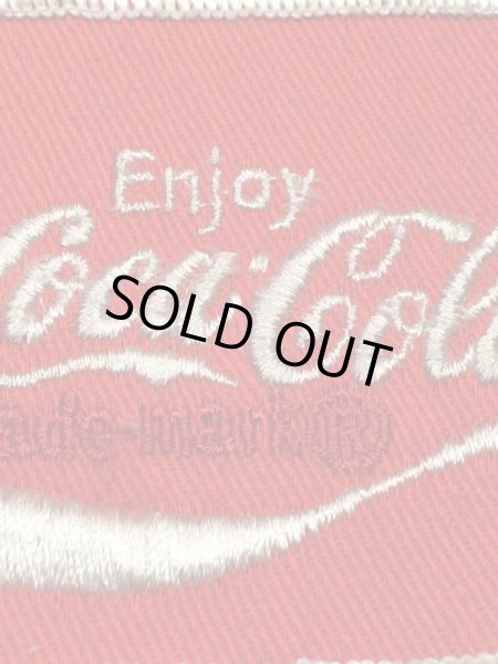 Coca Colaの貼付けタイプのヴィンテージ刺繡パッチ