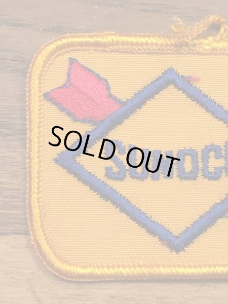 スノコの貼付けタイプのビンテージ刺繡ワッペン