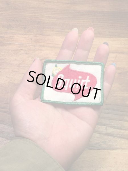 Squirtの貼付けタイプのヴィンテージ刺繡パッチ