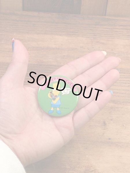 The Simpson'sのキャラクター“Bart”の90’sヴィンテージ缶バッチ