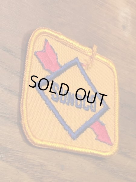 Sunocoの貼付けタイプのヴィンテージ刺繡パッチ