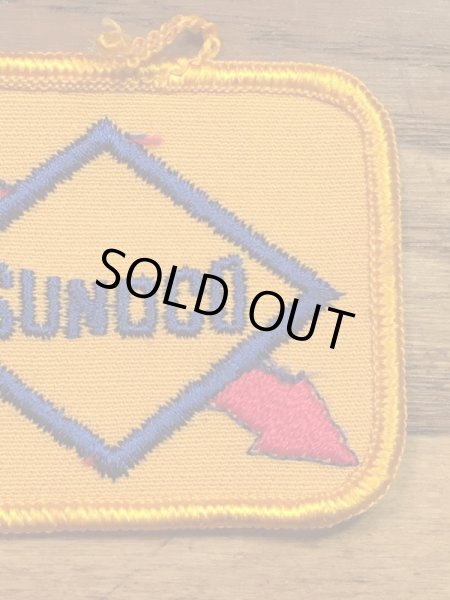 Sunocoの貼付けタイプのヴィンテージ刺繡パッチ