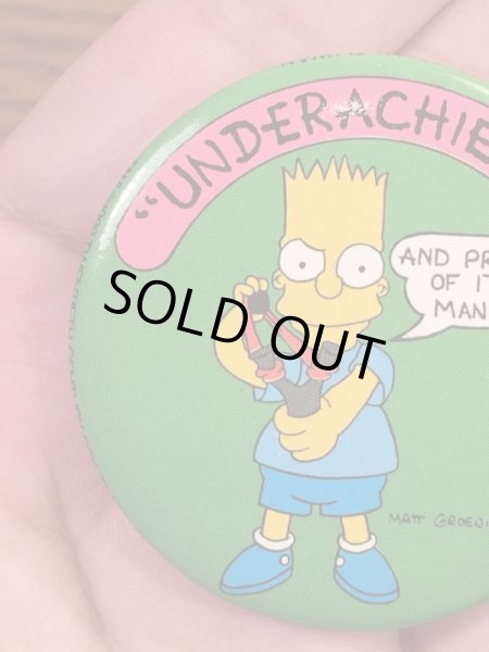 The Simpson'sのキャラクター“Bart”の90’sヴィンテージ缶バッチ