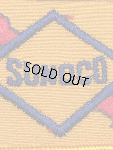 Sunocoの貼付けタイプのヴィンテージ刺繡パッチ