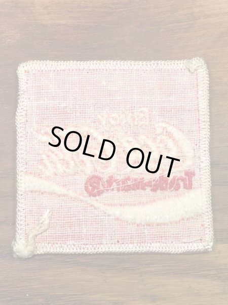 Coca Colaの貼付けタイプのヴィンテージ刺繡パッチ