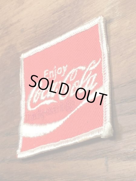 コカ・コーラの貼付けタイプのビンテージ刺繡ワッペン