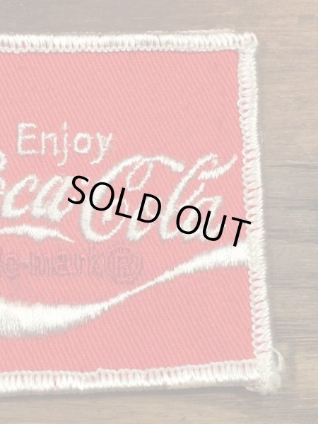 Coca Colaの貼付けタイプのヴィンテージ刺繡パッチ