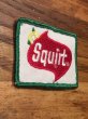 Squirtの貼付けタイプのヴィンテージ刺繡パッチ