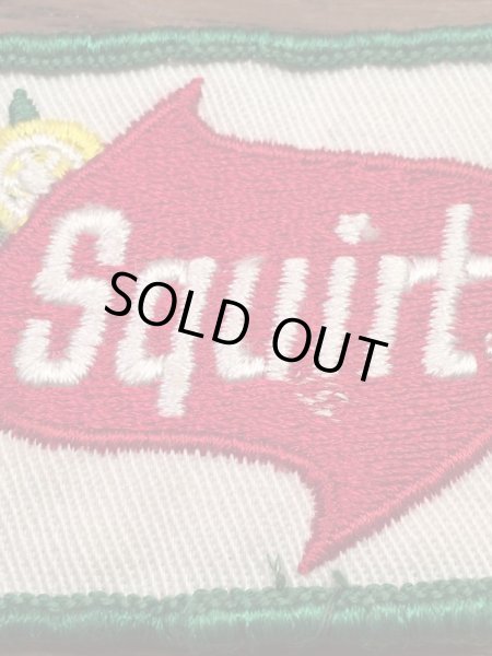 Squirtの貼付けタイプのヴィンテージ刺繡パッチ